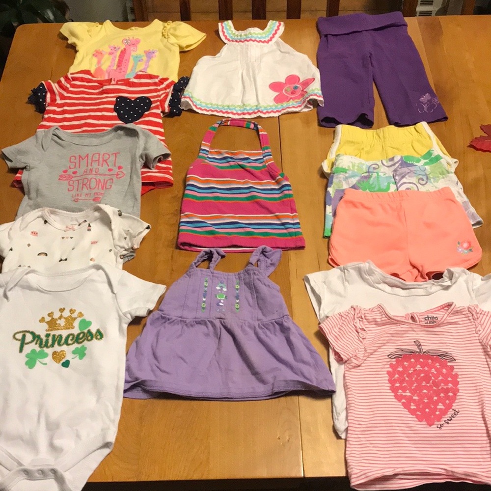 Baby Girls Spring & Summer Shirts & Shorts 12M